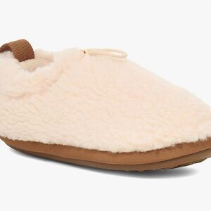 UGG natural/chestnut Unisex-Child T Plushy Slipper